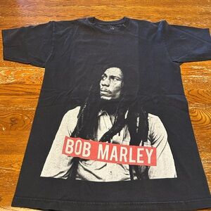 Zion Rootswear Black Bob Marley Tee